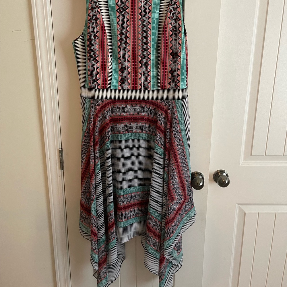 Patterned handkerchief dress